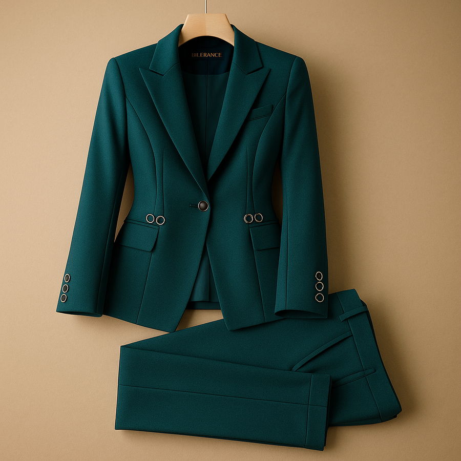 Damen-Blazer-Hosenanzug-Set