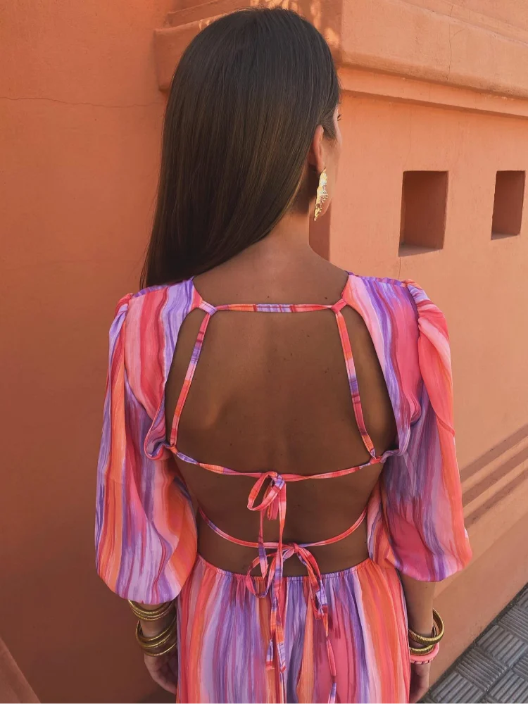 Laura | Stilvolles Sommerkleid für Damen mit Rückenfrei