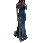 Heidi-Mode | Kleid Elegant Off-Shoulder Abendkleid
