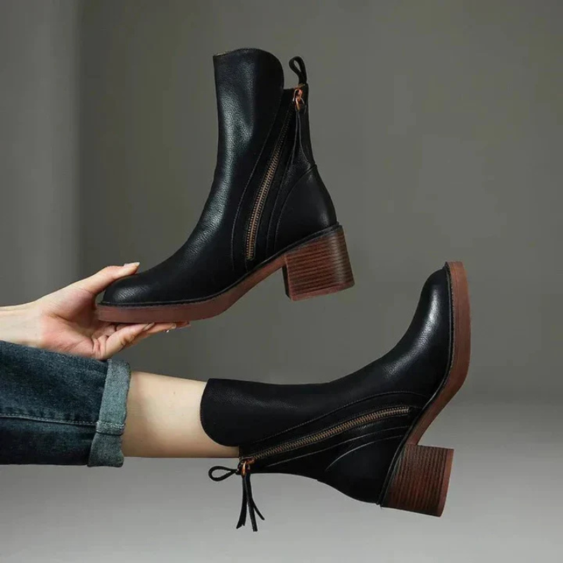 Elegante Knöchelstiefel mit Reißverschluss