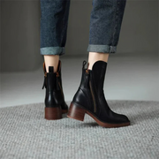 Elegante Knöchelstiefel mit Reißverschluss