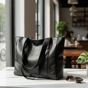 Elegante borsa a tracolla in pelle con design retrò
