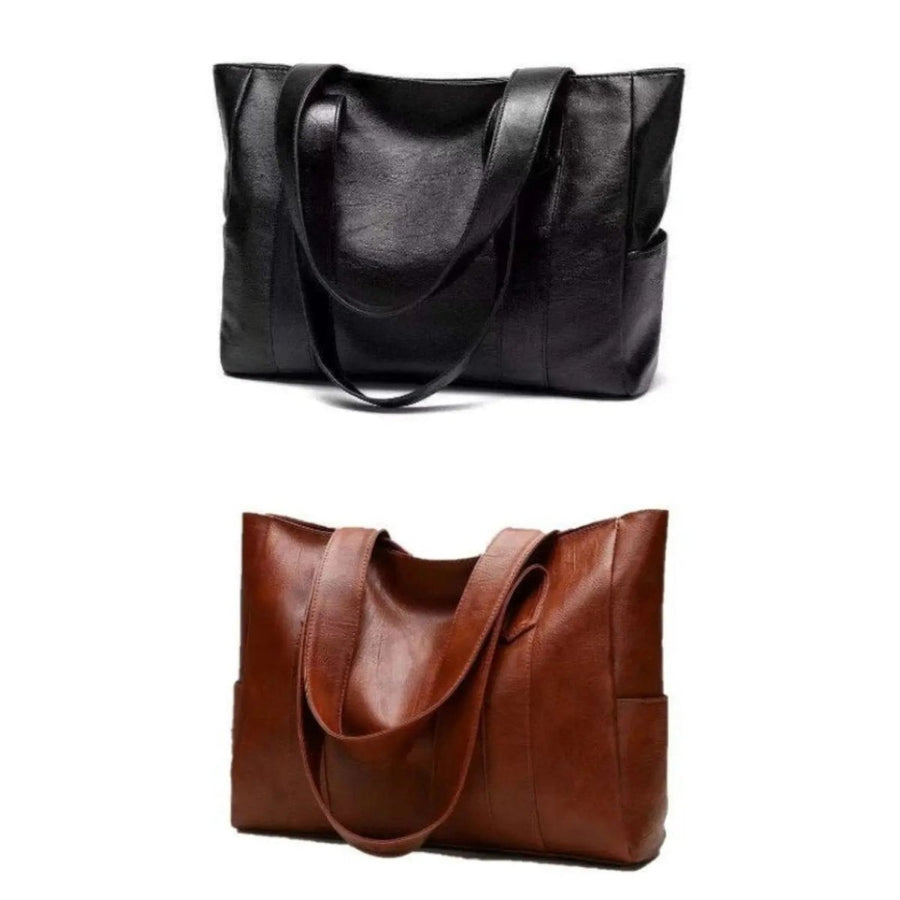 Elegante borsa a tracolla in pelle con design retrò