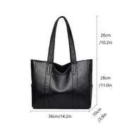 Elegante borsa a tracolla in pelle con design retrò