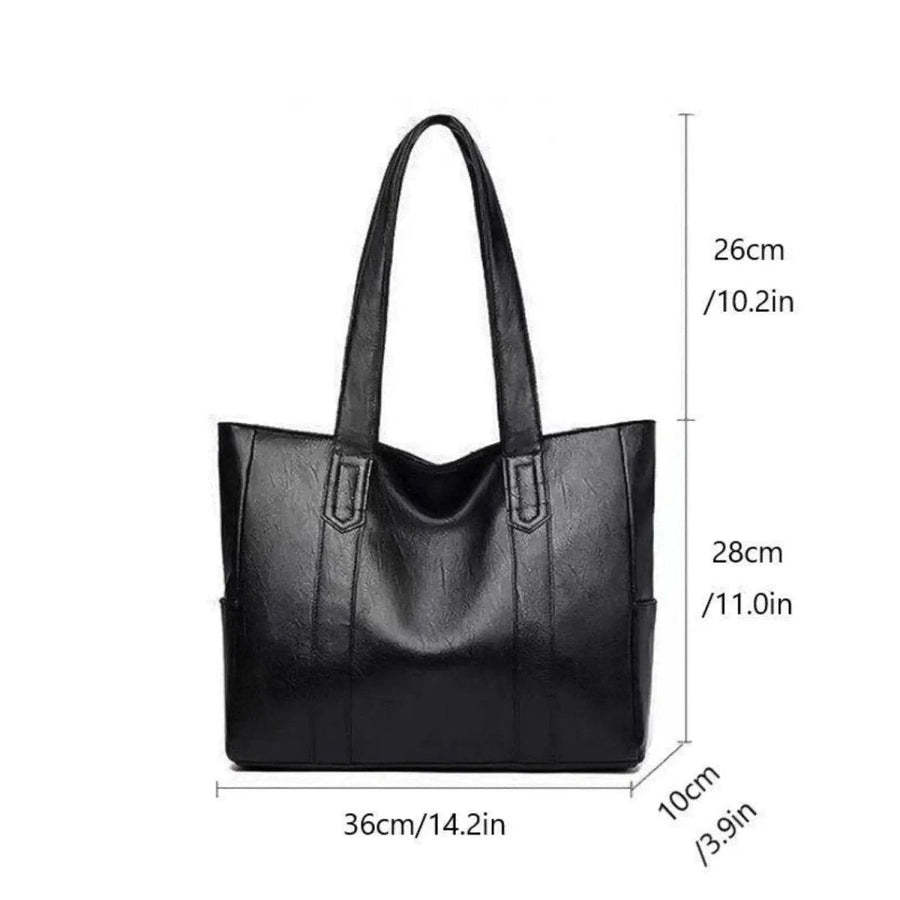 Elegante borsa a tracolla in pelle con design retrò