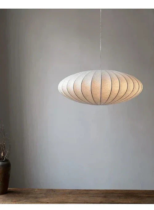 Elegante Pendelleuchte mit Seidenschirmen und Kristallakzenten – Hängelampe für Esstisch und Wohnzimmer, 30/40/50 cm