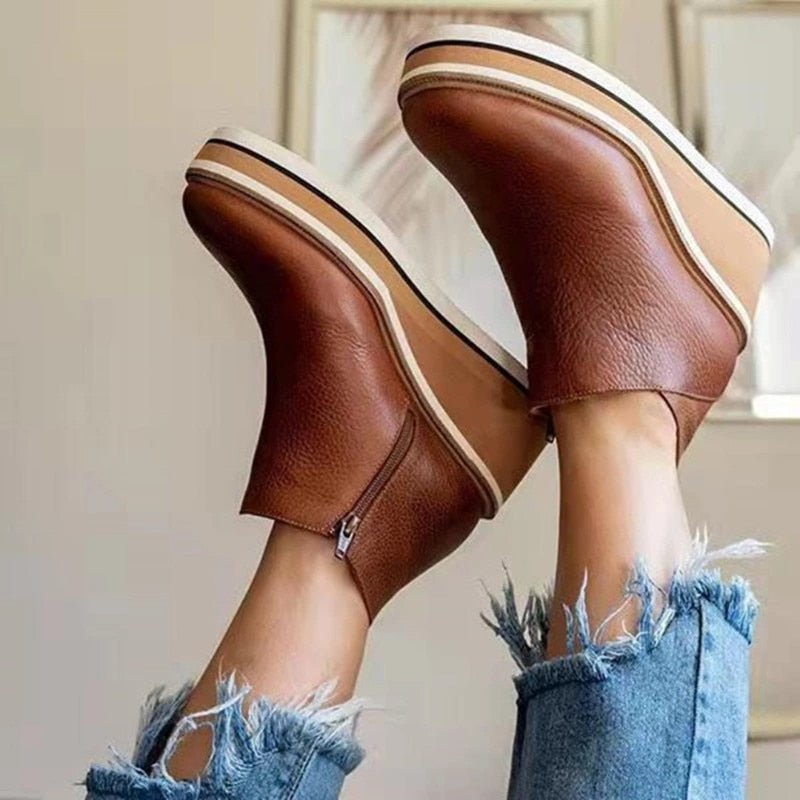 Elegante Plateau-Stiefeletten für jeden Anlass