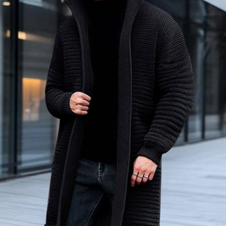 Elegante Strickjacke mit Stehkragen für Winter