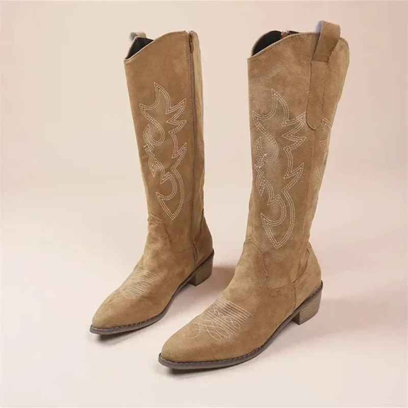 Elegante hohe Cowboystiefel mit Western-Flair