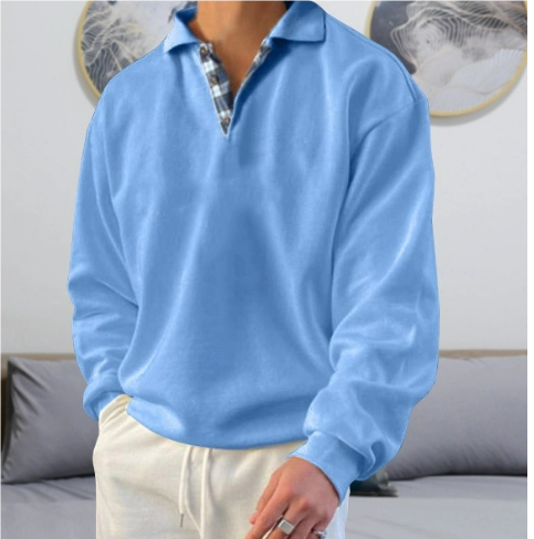Eleganter Freizeitpullover mit stilvollem Kragen