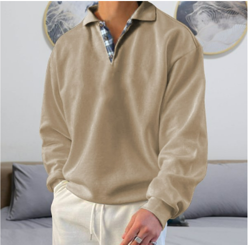 Eleganter Freizeitpullover mit stilvollem Kragen