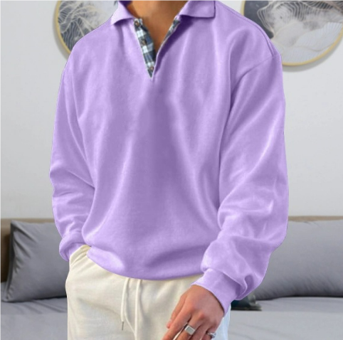Eleganter Freizeitpullover mit stilvollem Kragen