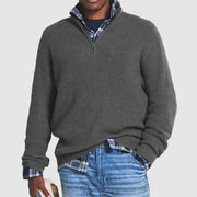 Eleganter Halbzip-Jumper mit Stehkragen für Stil