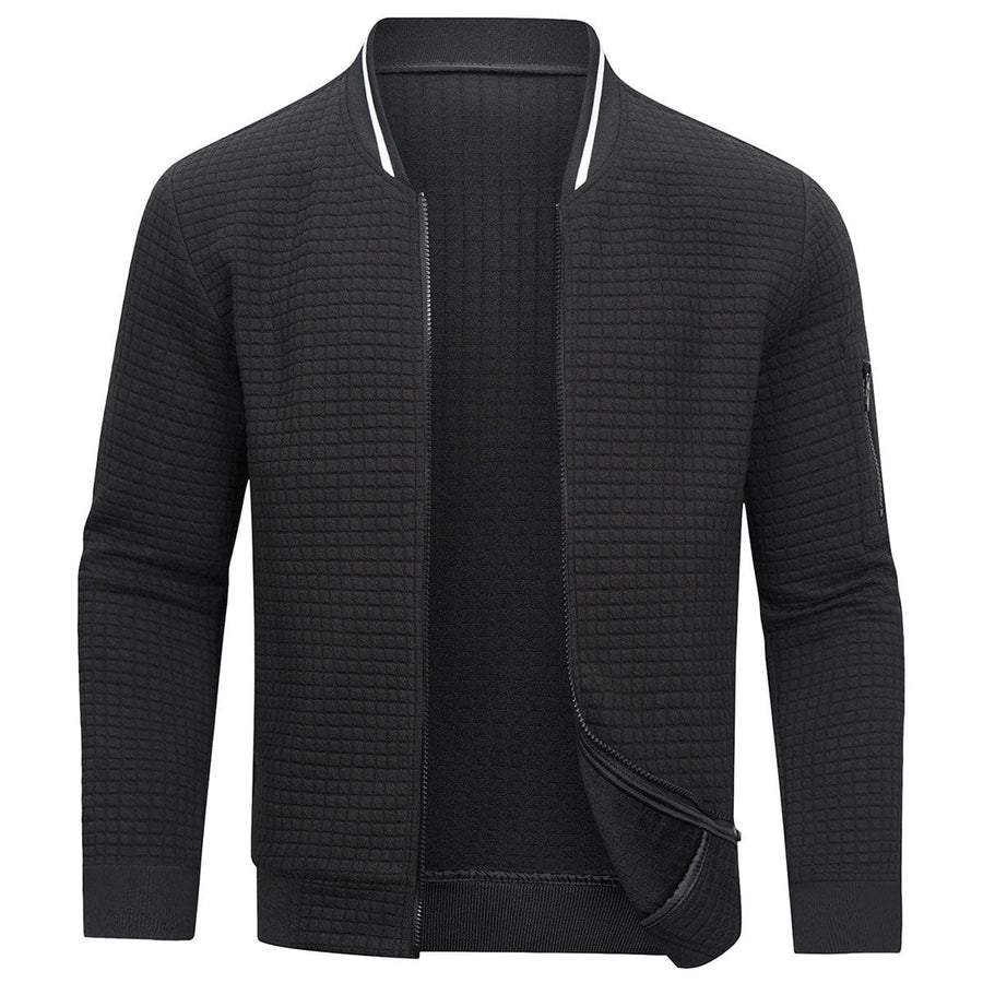 Eleganter Herrenpullover mit modernem Reißverschluss