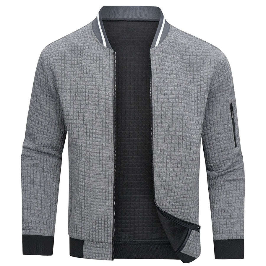 Eleganter Herrenpullover mit modernem Reißverschluss