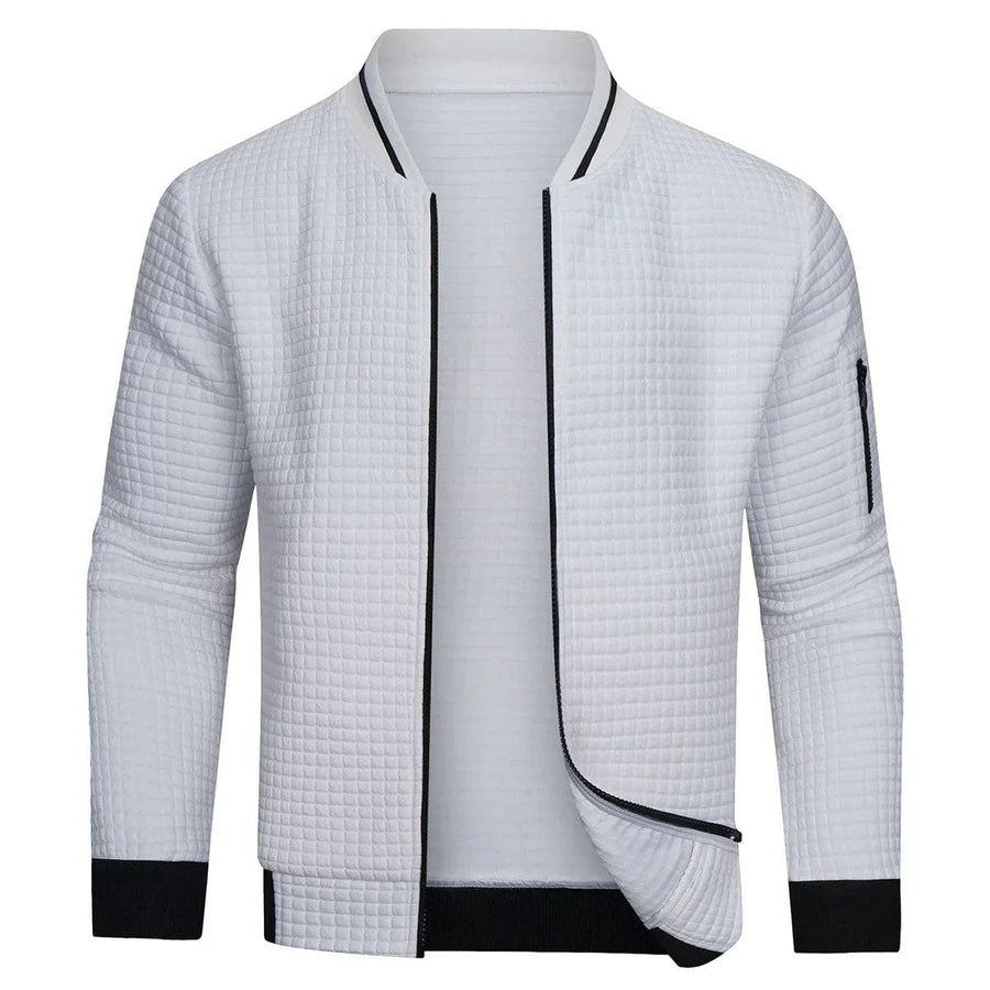 Eleganter Herrenpullover mit modernem Reißverschluss