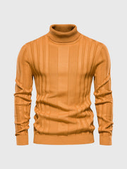 Eleganter Rollkragenpullover mit Streifen