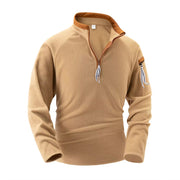 Eleganter Stehkragenpullover für Stilvolle Herren
