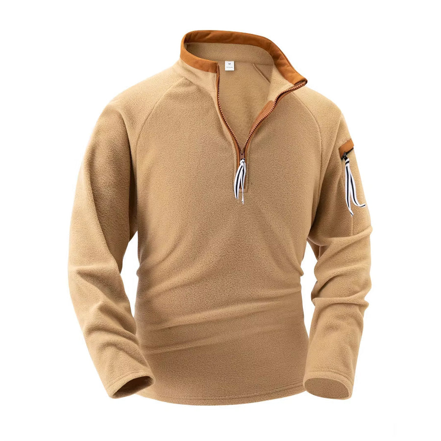 Eleganter Stehkragenpullover für Stilvolle Herren