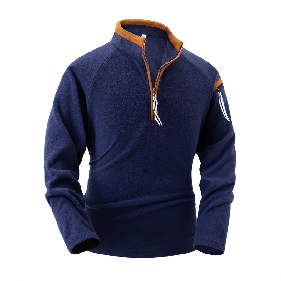 Eleganter Stehkragenpullover für Stilvolle Herren