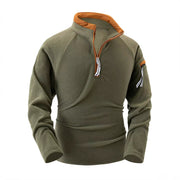 Eleganter Stehkragenpullover für Stilvolle Herren