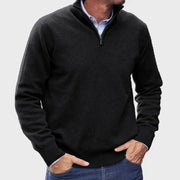 Eleganter Strickpullover mit Raffiniertem Stehkragen