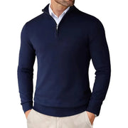 Eleganter Strickpullover mit Reißverschluss für Stilbewusste