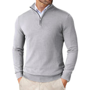 Eleganter Strickpullover mit Reißverschluss für Stilbewusste