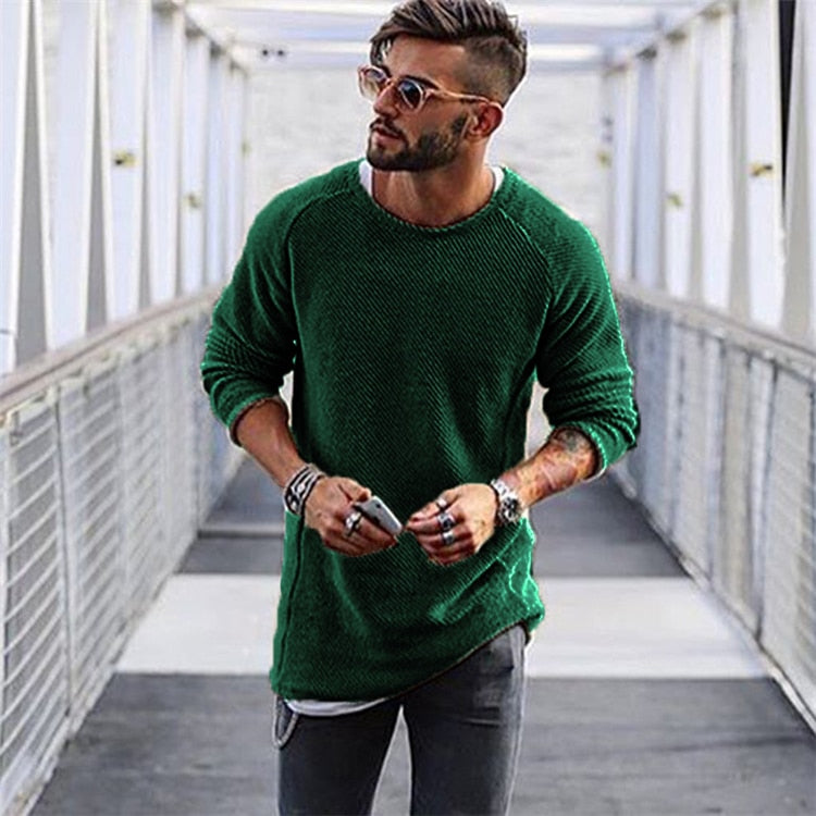 Eleganter Strickpullover mit langem Arm
