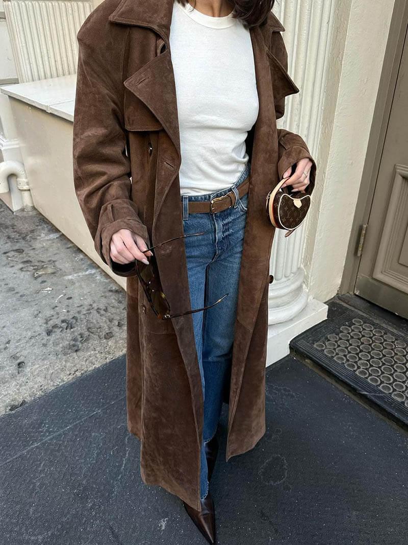 Eleganter Trenchcoat in taillierter Silhouette