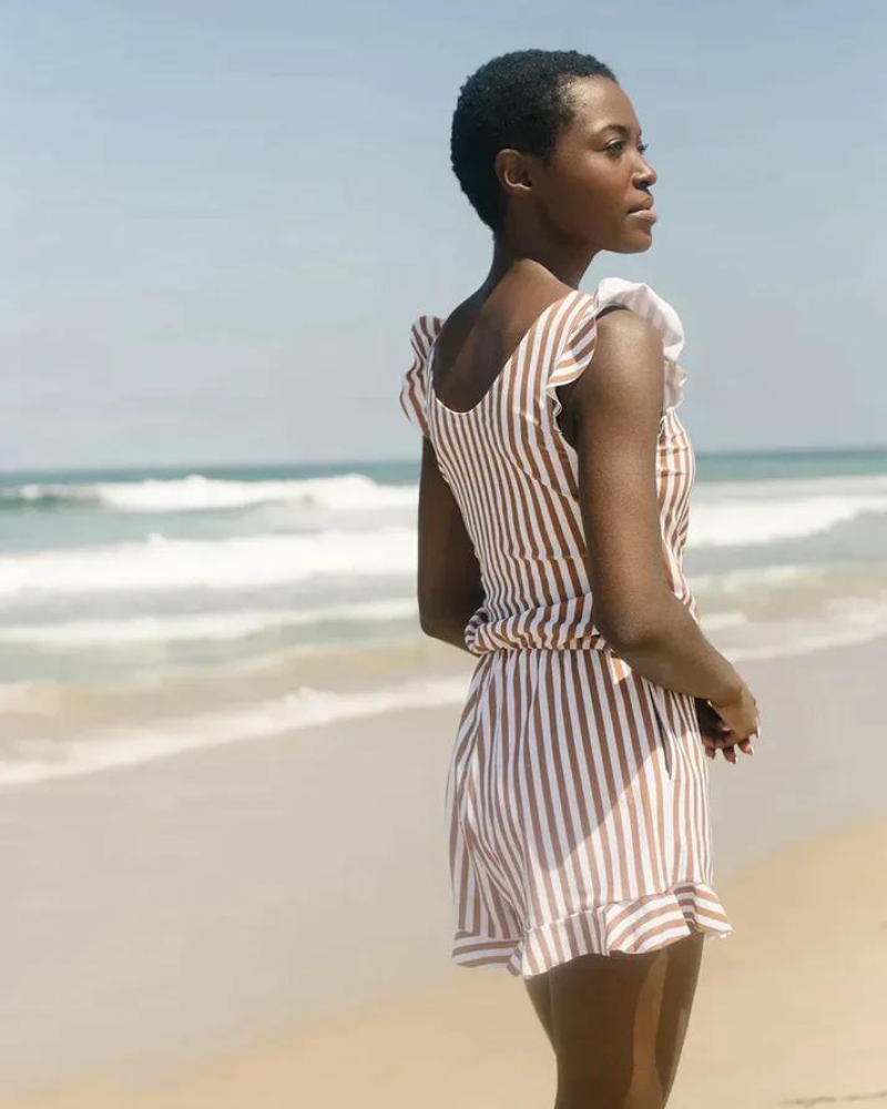 Costume da bagno elegante con scollo a V per donna | Moda mare
