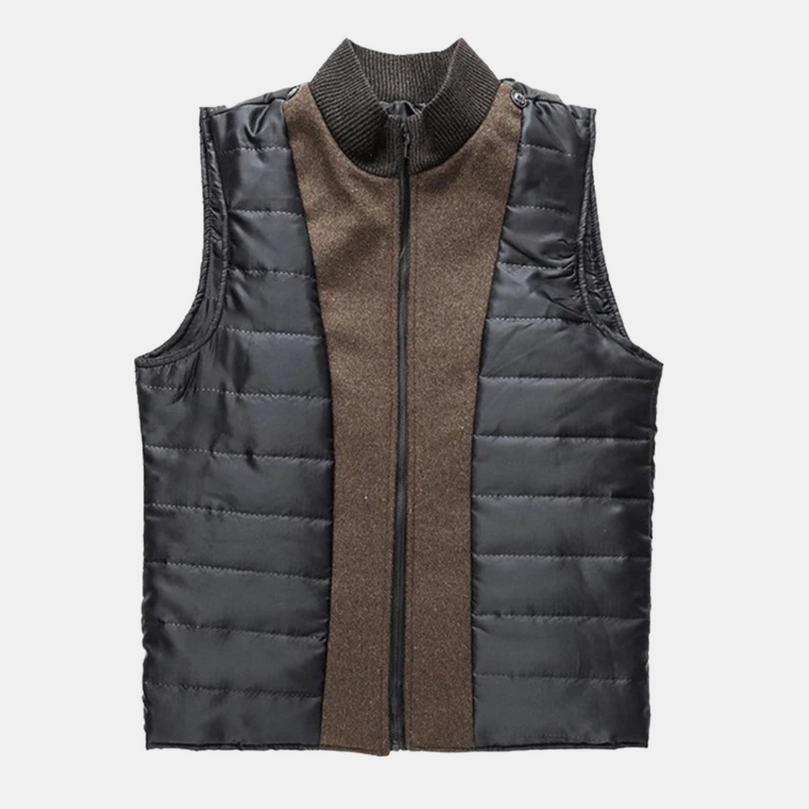 Eleganter Wollmantel mit Stehkragen für Herren