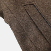 Eleganter Wollmantel mit Stehkragen für Herren
