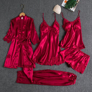 Set pigiama elegante | Set di biancheria da notte in cinque pezzi