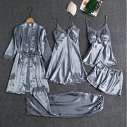 Set pigiama elegante | Set di biancheria da notte in cinque pezzi
