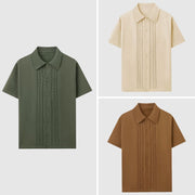 Elegante camicia estiva a maglia | Camicia uomo manica corta