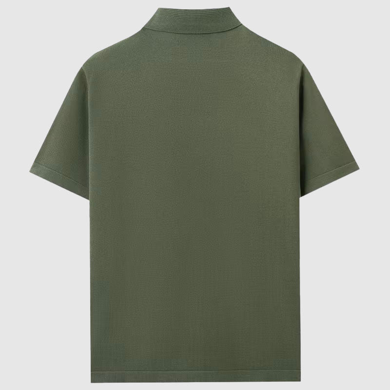 Elegante camicia estiva a maglia | Camicia uomo manica corta