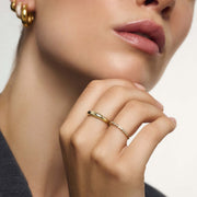 Gold Midi Dome Ring