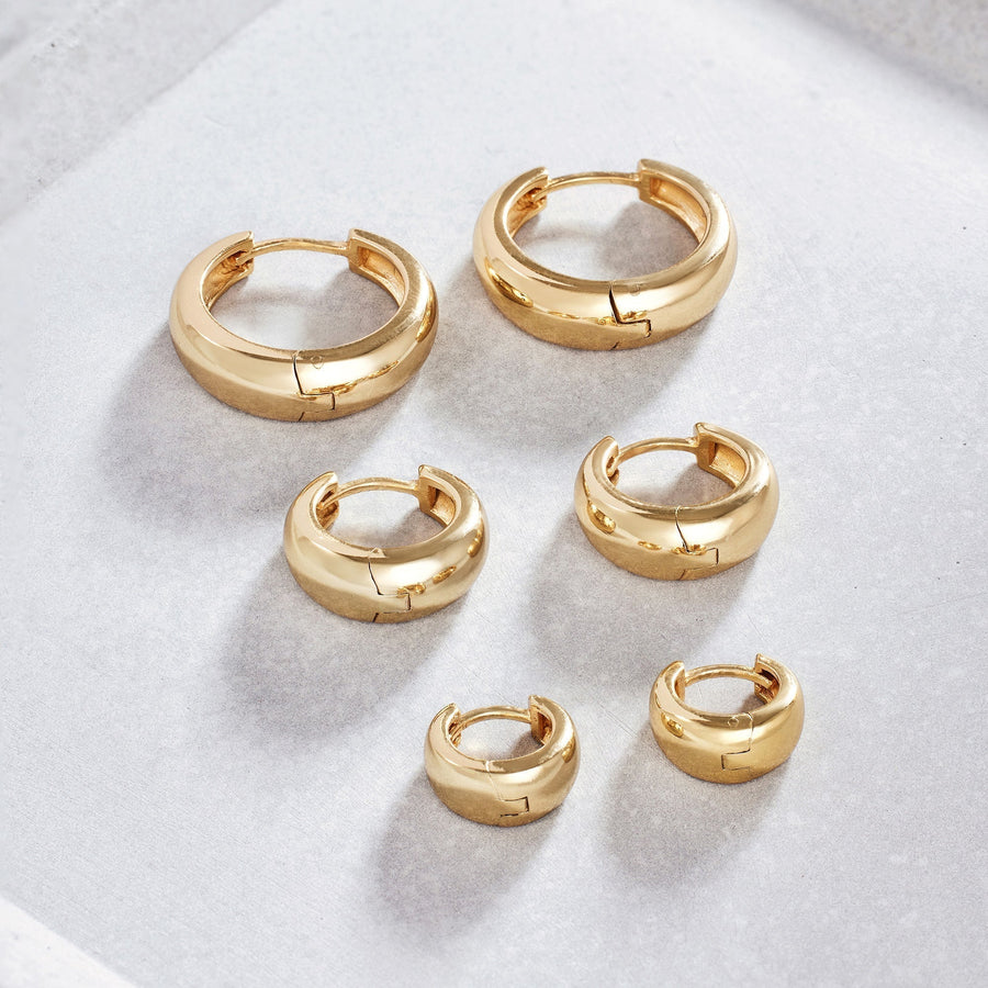 Gold Rue Mini Hoop Earrings