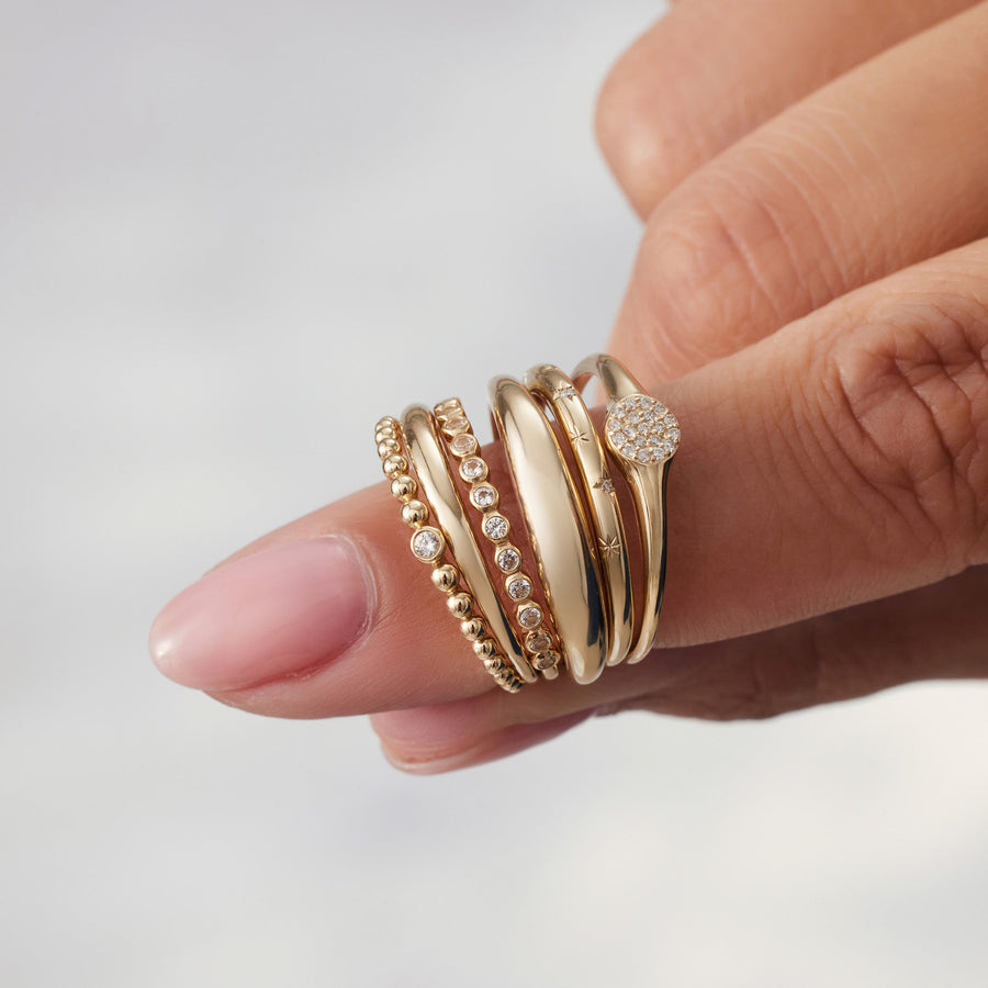 Schlanker Kuppelring | Gold