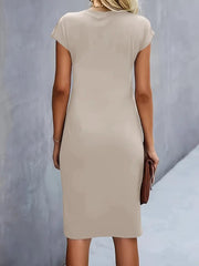 Paula | Damen Rundhals-Kleid zeitlos