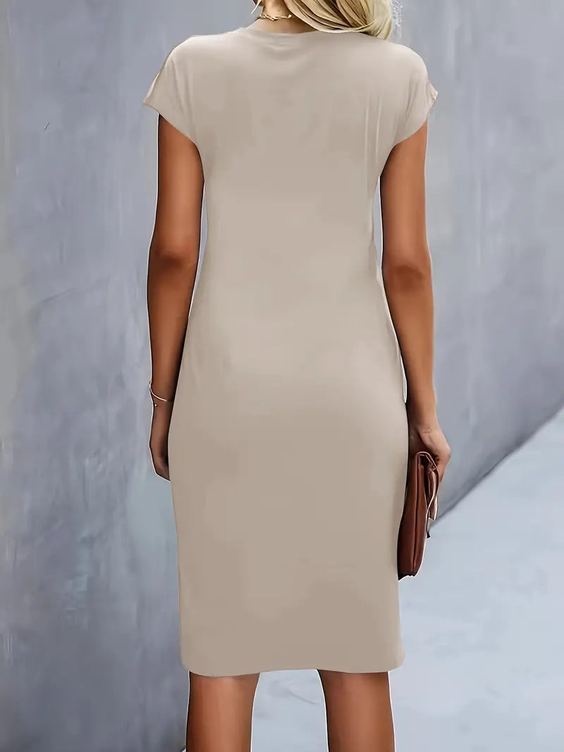 Paula | Damen Rundhals-Kleid zeitlos