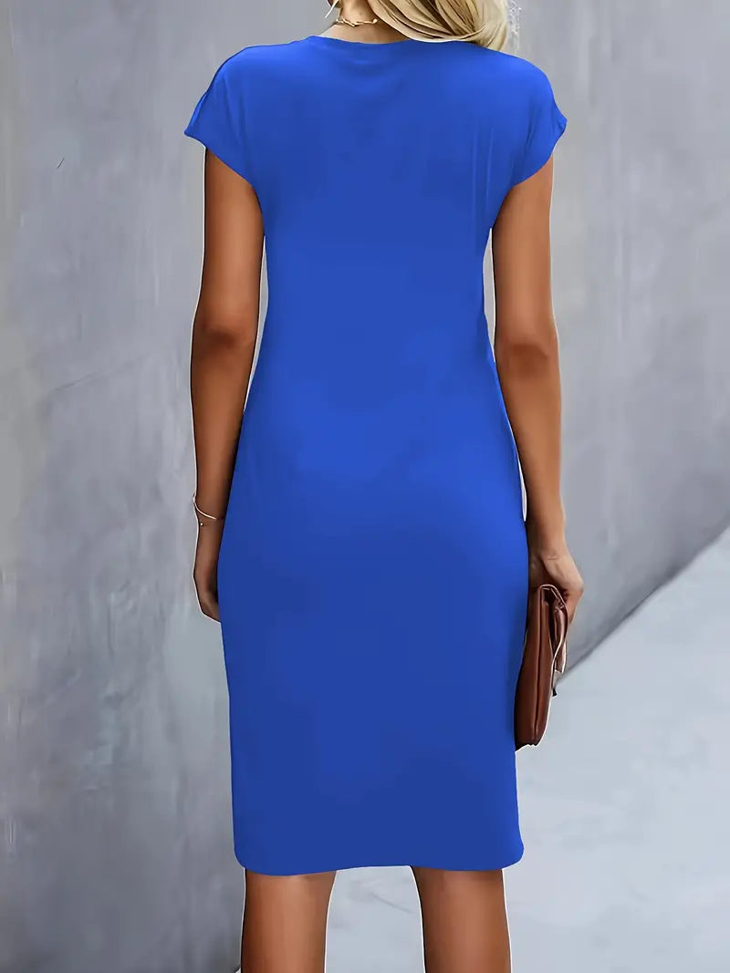 Paula | Damen Rundhals-Kleid zeitlos