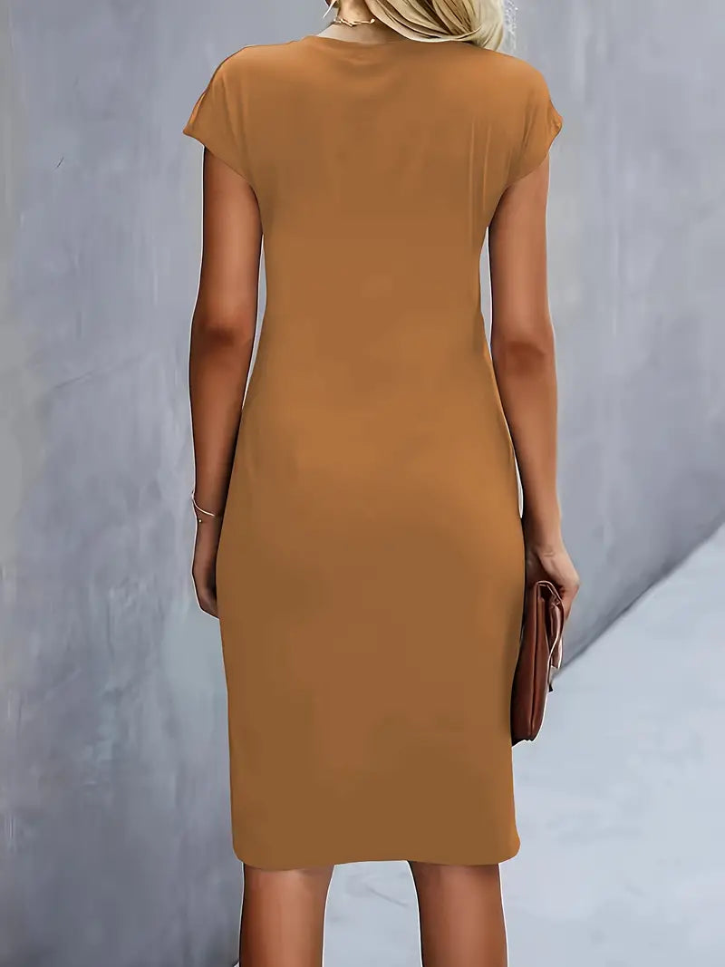 Paula | Damen Rundhals-Kleid zeitlos