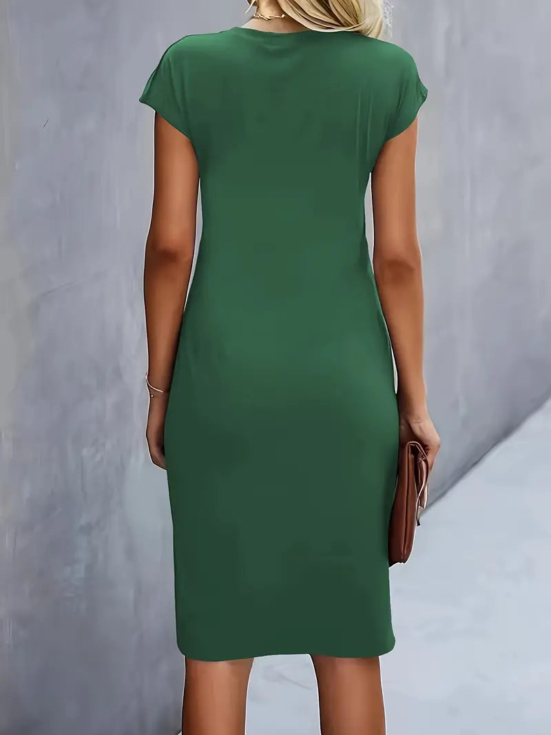 Paula | Damen Rundhals-Kleid zeitlos