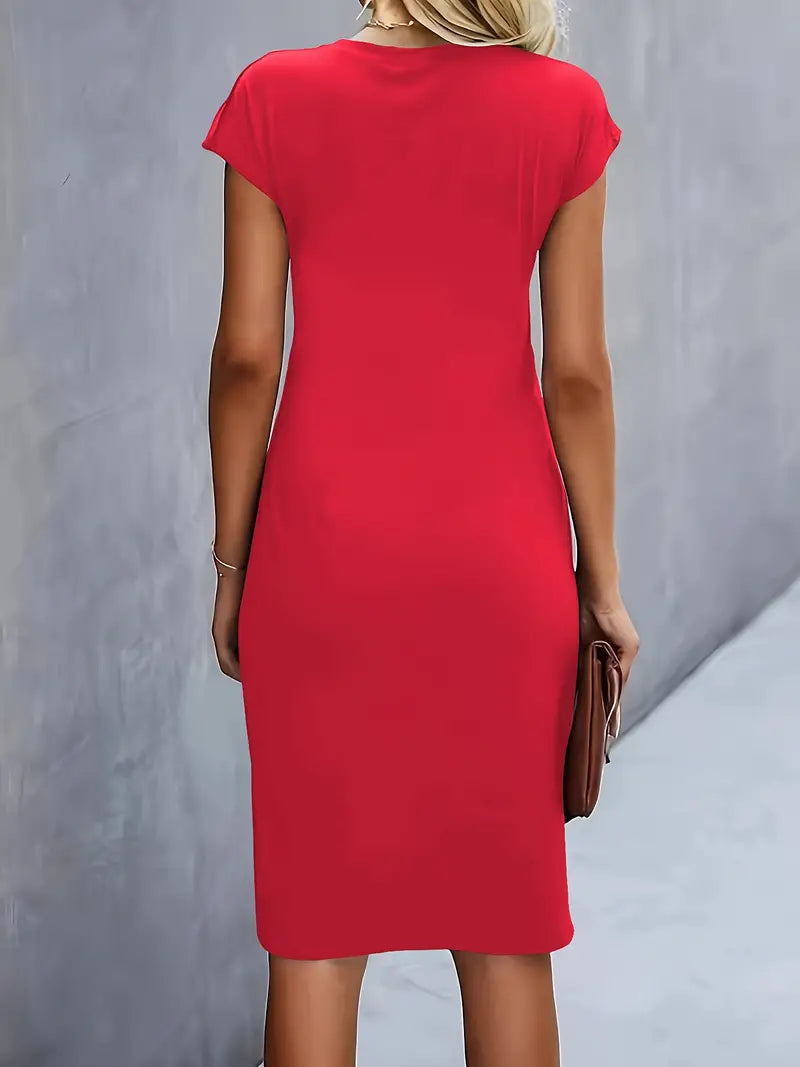 Paula | Damen Rundhals-Kleid zeitlos