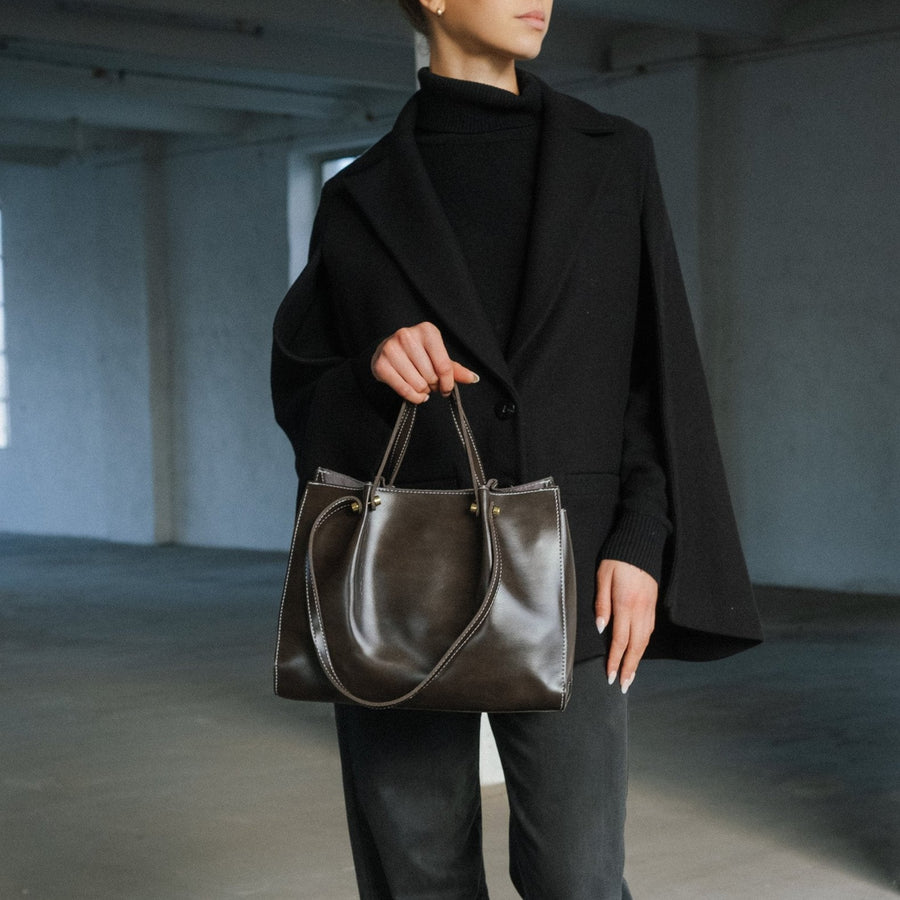Shopper aus Kunstleder – Handgefertigt & nachhaltig