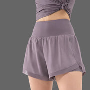 Elvira 2-in-1 Sportshorts | Hohe Taille Damen Fitness Shorts