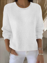 Claudia | Damen Alltagstauglicher Winter-Strickpullover