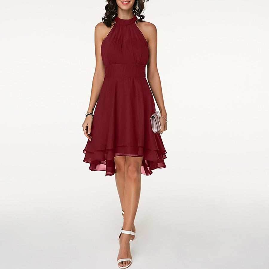 Emma | Elegantes kurzes Damenkleid mit Neckholder